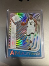 2020-21 Illusions Giannis Antetokounmpo Clear Sapphire Amazing Insert Bucks MVP