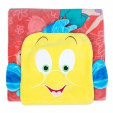 THE LITTLE MERMAID CONVERTIBLE FLEECE THROW DISNEY STORE NWT NEW 50" X 50"