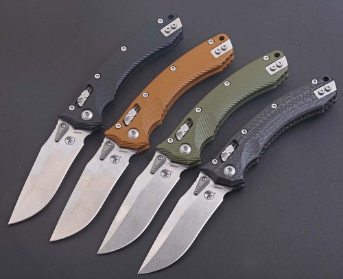 High Qaulity Axis Lock Big Large Size Carbon Fiber Hunting Camping Pocket Knife - Bild 8 von 9