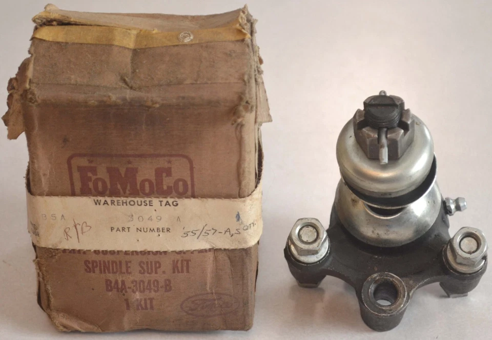 Kit de husillo de rótula superior Ford/Mercury 1954-1956 nuevo de lote original, Thunderbird 1955-1957 Foto 2 de 4