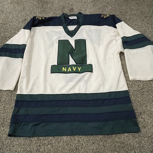 Team US Navy Hockey Jersey Genus XL Vintage