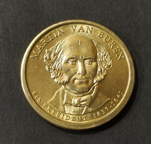 Doubling - Die Chip in $1 Presidential Dollar Martin Van Buren 2008-P - Picture 11 of 12