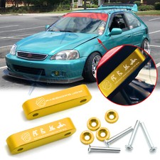 Gold Jdm Password Billet Hood Spacer Riser Kit For Acura Integra Honda Crx Civic