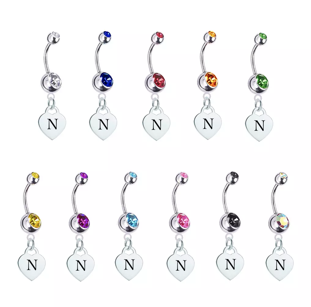 Name belly hotsell button rings