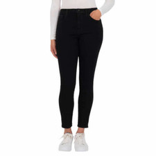 KIRKLAND SIGNATURE WOMEN'S HIGH RISE SKINNY JEANS BLACK, 6 NWOT