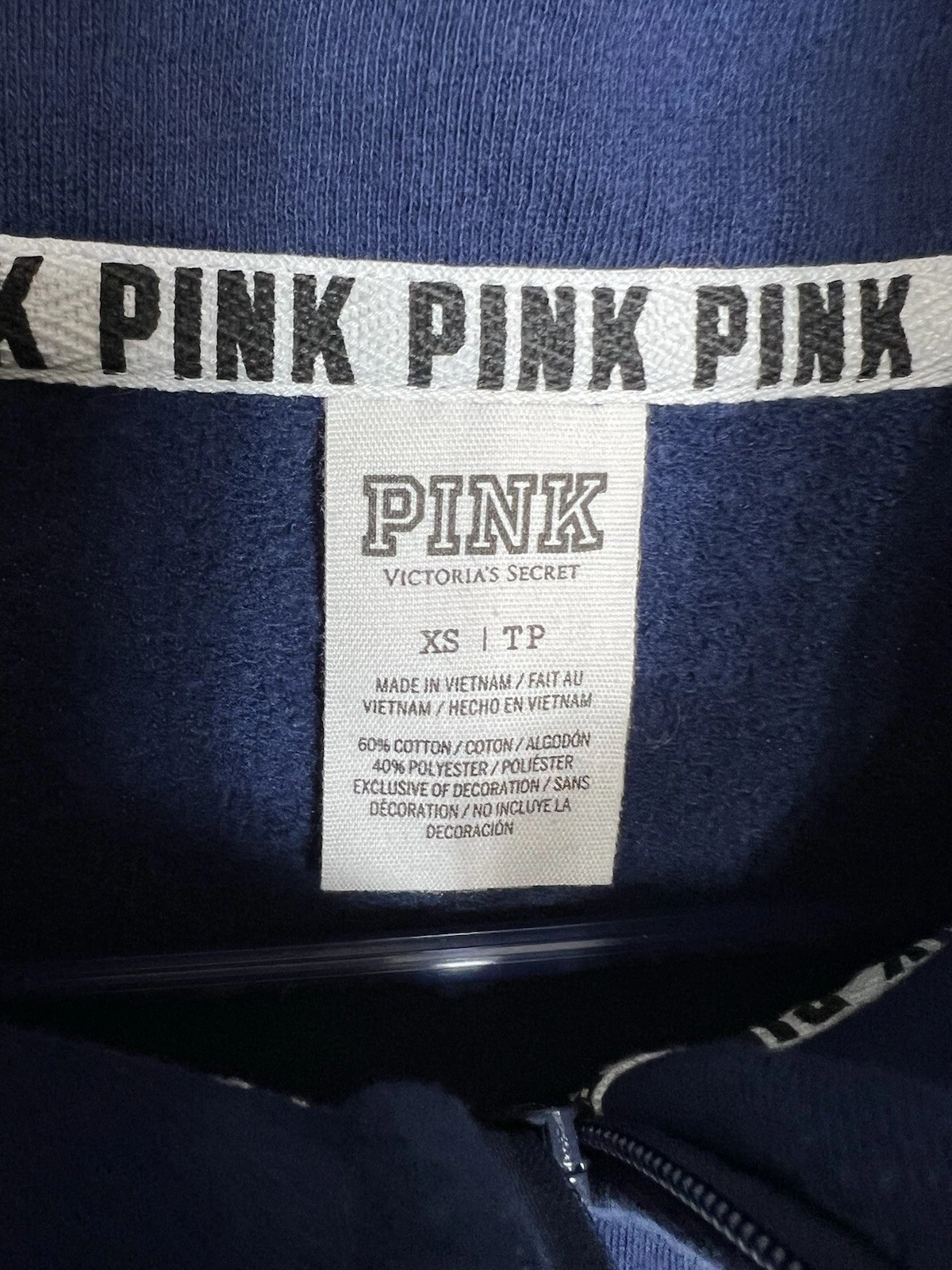 victoria-secret-vs pullover 1/2 zip sweatshirt
