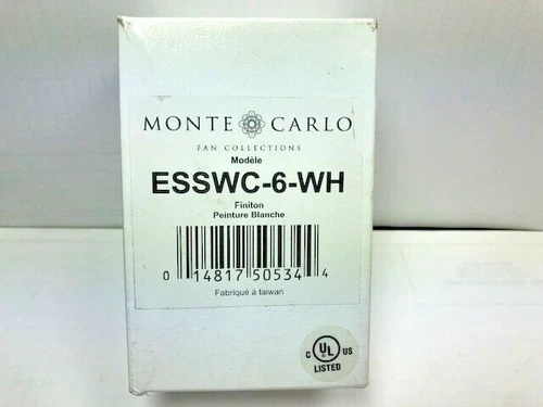 Monte Carlo Fan Company 4 Speed Dimmer Wall Control, White - ESSWC-6-WH - Picture 3 of 13
