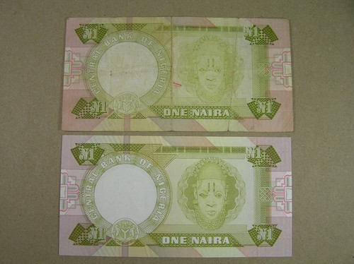 Nigeria Lot de 10 billets diff, 1967-1984 circ majoritairement VF à VF+, combinés S/H - Photo 11 sur 12