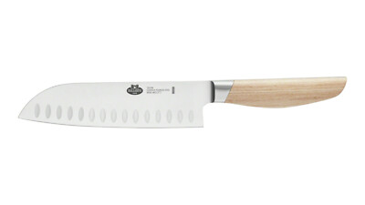 BALLARINI Santokumesser Pakka Holz 18cm mit Kullenschliff Küchenmesser Messer