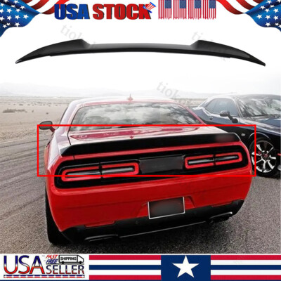 Hellcat Style Rear Trunk Lip Spoiler Wing For 2011-2022 Dodge Charger SRT