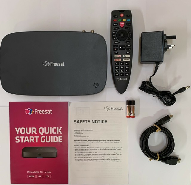 FREESAT UHD4X Smart 4K Ultra HD 1TB Digital TV Recorder for sale