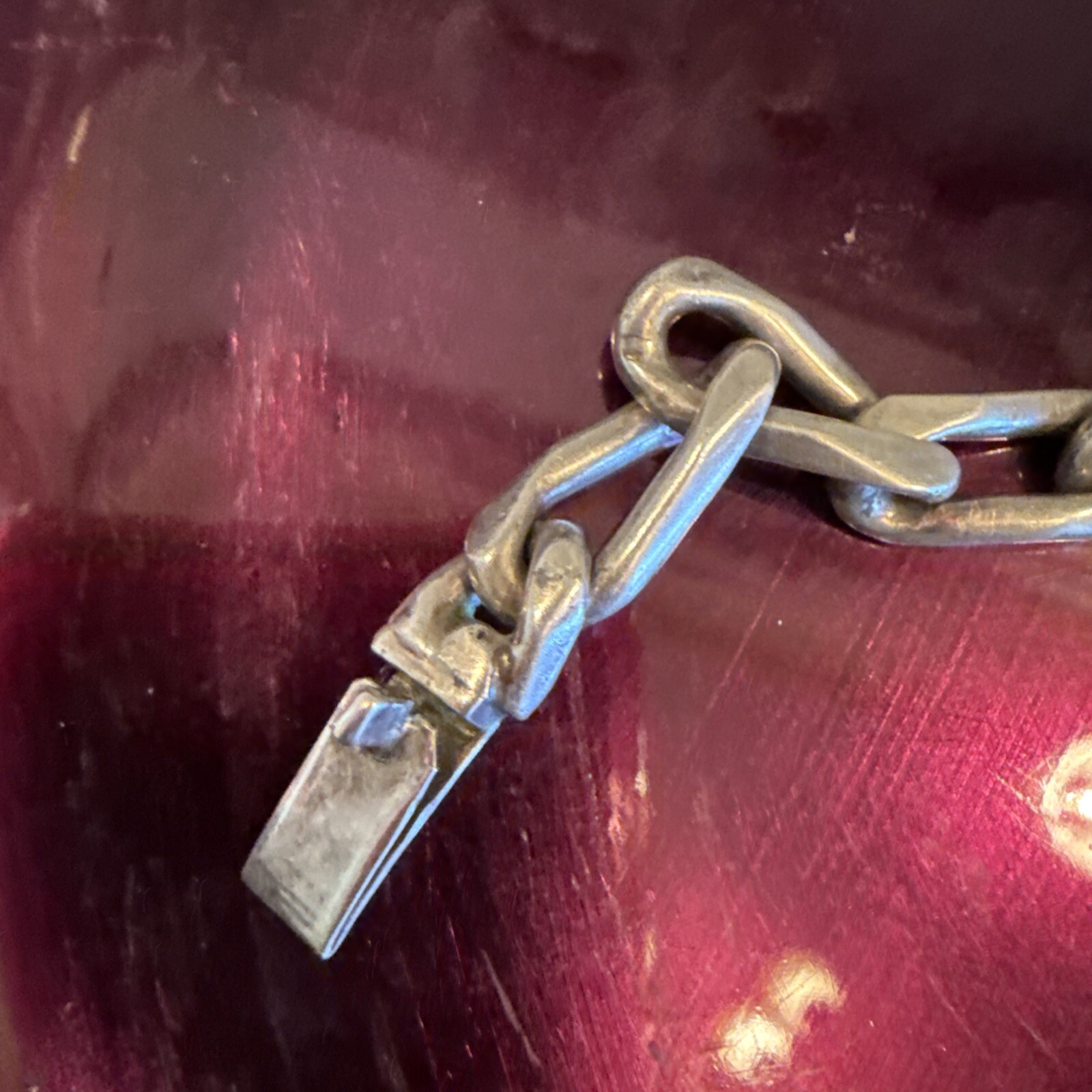 Vin Solid Sterling Silver Identity ID Bracelet Ha… - image 6