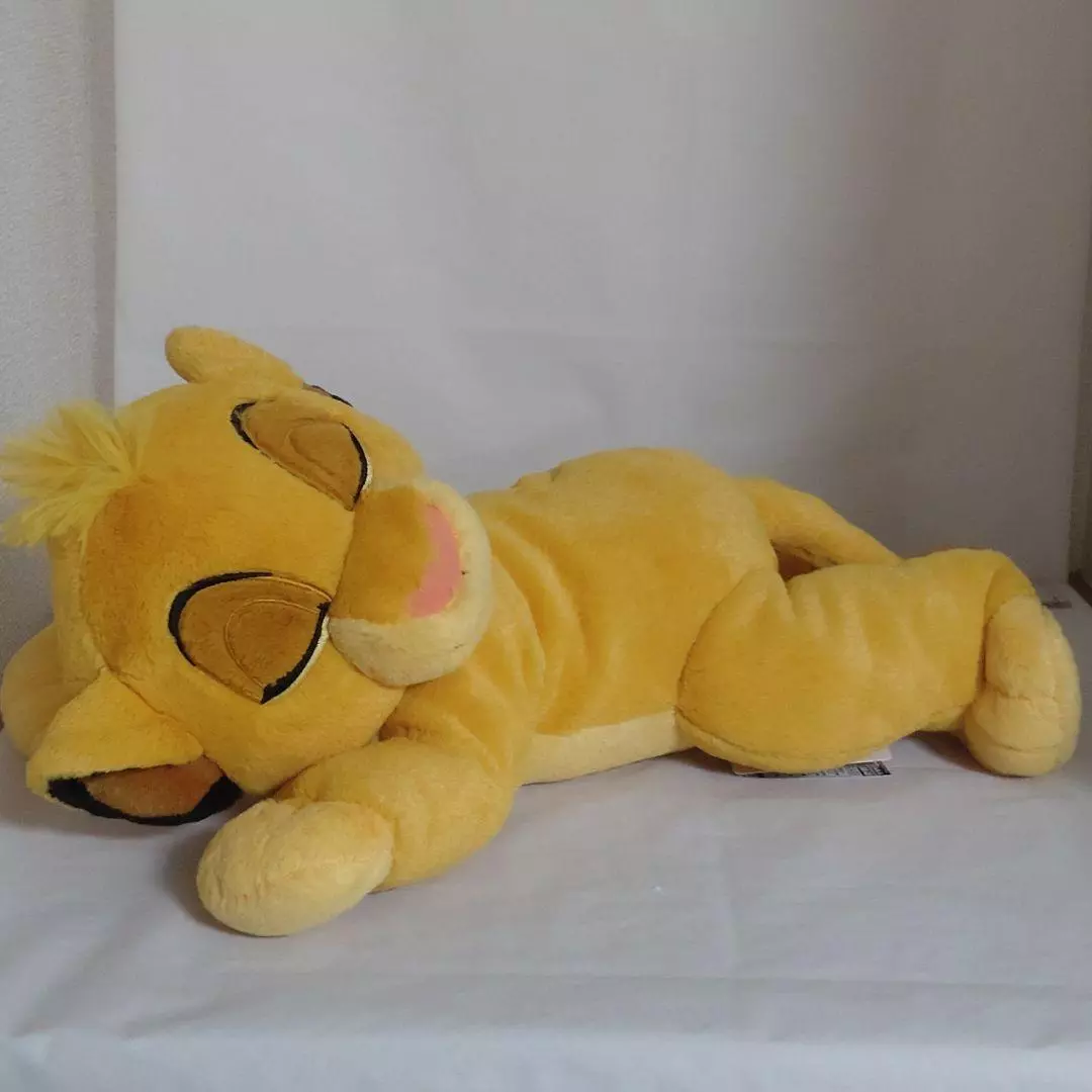 Disney The Lion King Sleeping Simba Mega BIG Plush Stuffed Doll 17.7in.