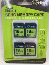 HME SDHC 16gb Memory Card 4-pack - NEW Factory Sealed - HME-16GBB4PK B 