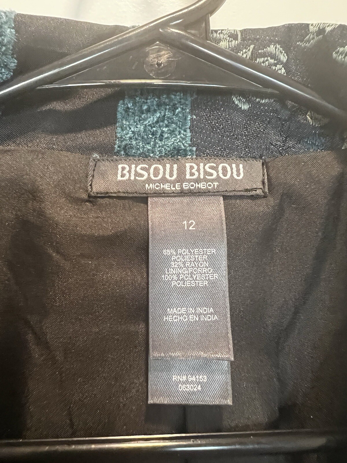 Bisou Bisou Patchwork Button Front Whimsy Goth Of… - image 4