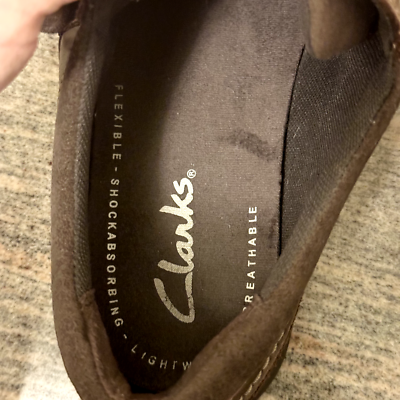 Clarks Senner Blvd Mens Size 11 M Oxford Brown Nubuck  display picture 1