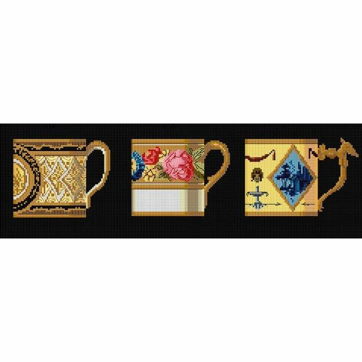 Thea Gouverneur Valentinstag Welpe Kreuzstich-Set – Aida 16 Count, Kit Für Stickereien Mit Niedlichem Hundemotiv