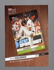  2020 Topps Series 2 Best of Topps Now #BTN4 Justin Verlander - Astros