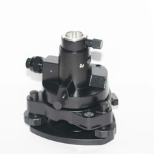 NEW BLACK THREE-JAW TRIBRACH & ADAPTER W/OPTICAL FITS  TRIMBLE PRISM