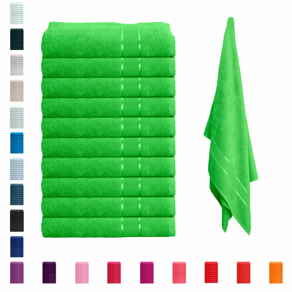 10er Set Handtuch Duschtuch Badetuch Saunatuch Frottee 100 Baumwolle Handtuchset