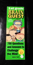 Brain Quest Grade 1st Grade Ages 6-7 Deck Two Used