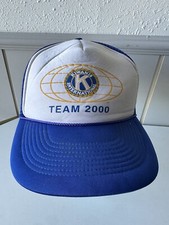 Vintage 2000 Y2K Nissun Kiwanis International Blue Mesh SnapBack Cap