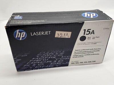 HP LaserJet 15A Black Toner Cartridge - HP C7115A | New - Sealed - OEM