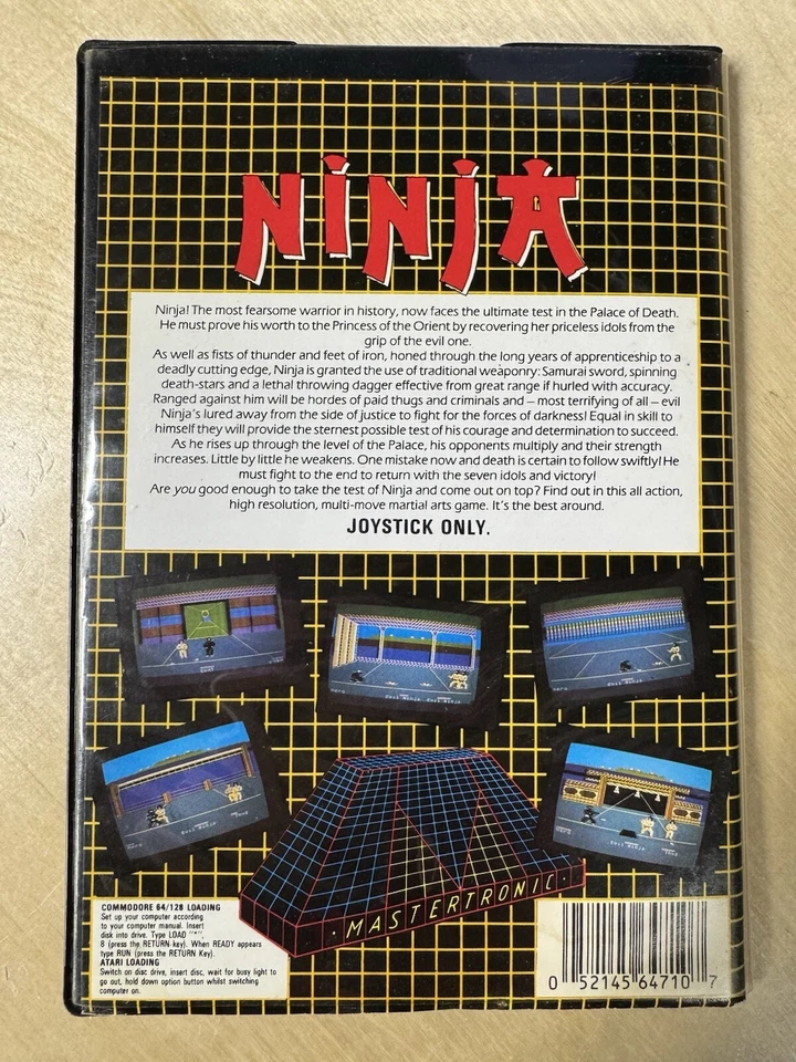 Ninja by MasterTronic; Atari 400/800/XL/XE/Commodore 64 -  ICD0116 - Image 2 of 4