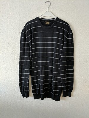 Oliver Jeans Herren Pullover schwarz grau Größe XXL 2XL