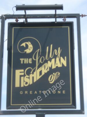 Photo 12x8 The Jolly Fisherman, Pub Sign, Greatstone-on-Sea New Romney ...