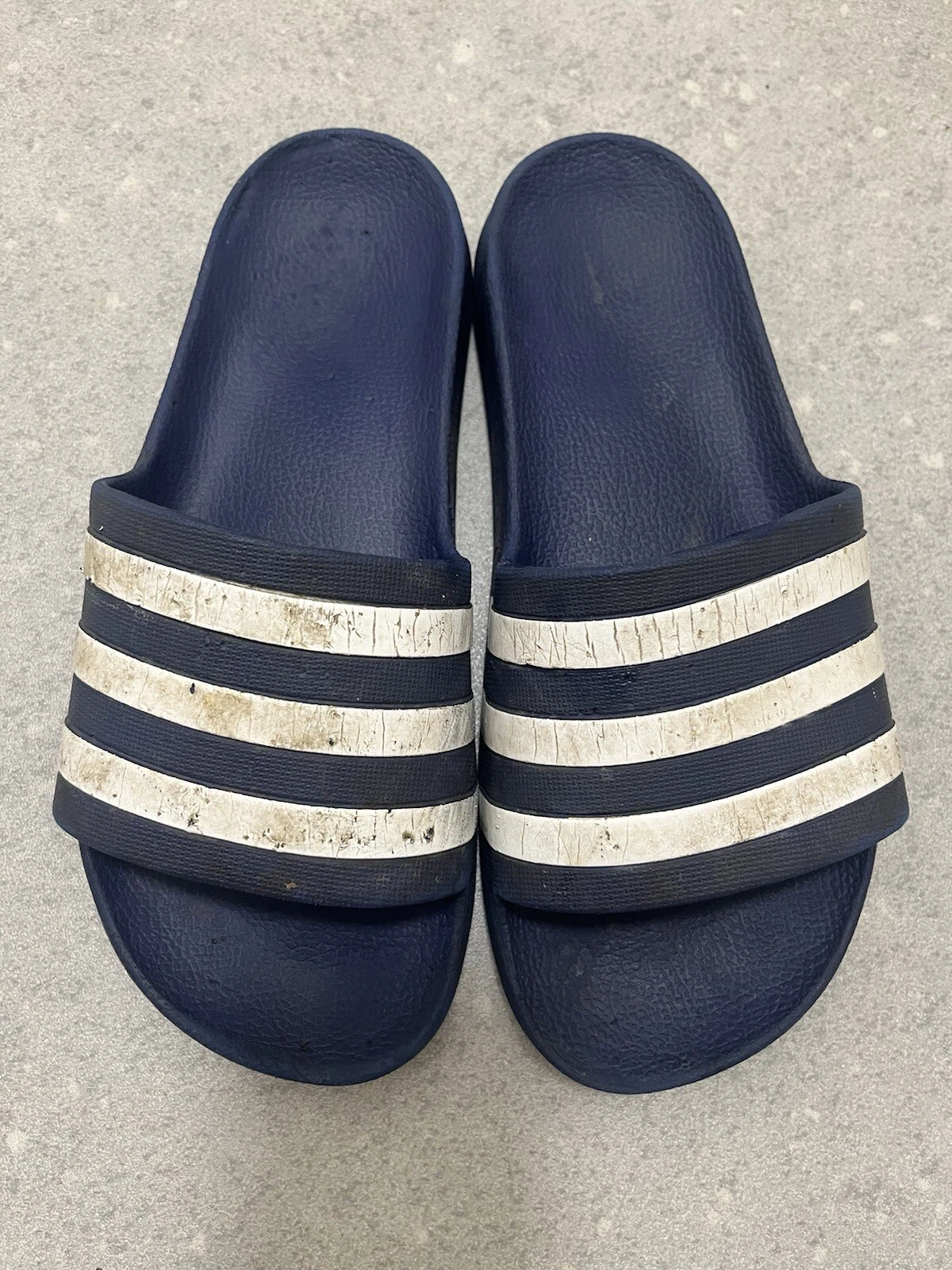 Infradito ciabatte blu Adidas unisex bambino junior taglia UK 5