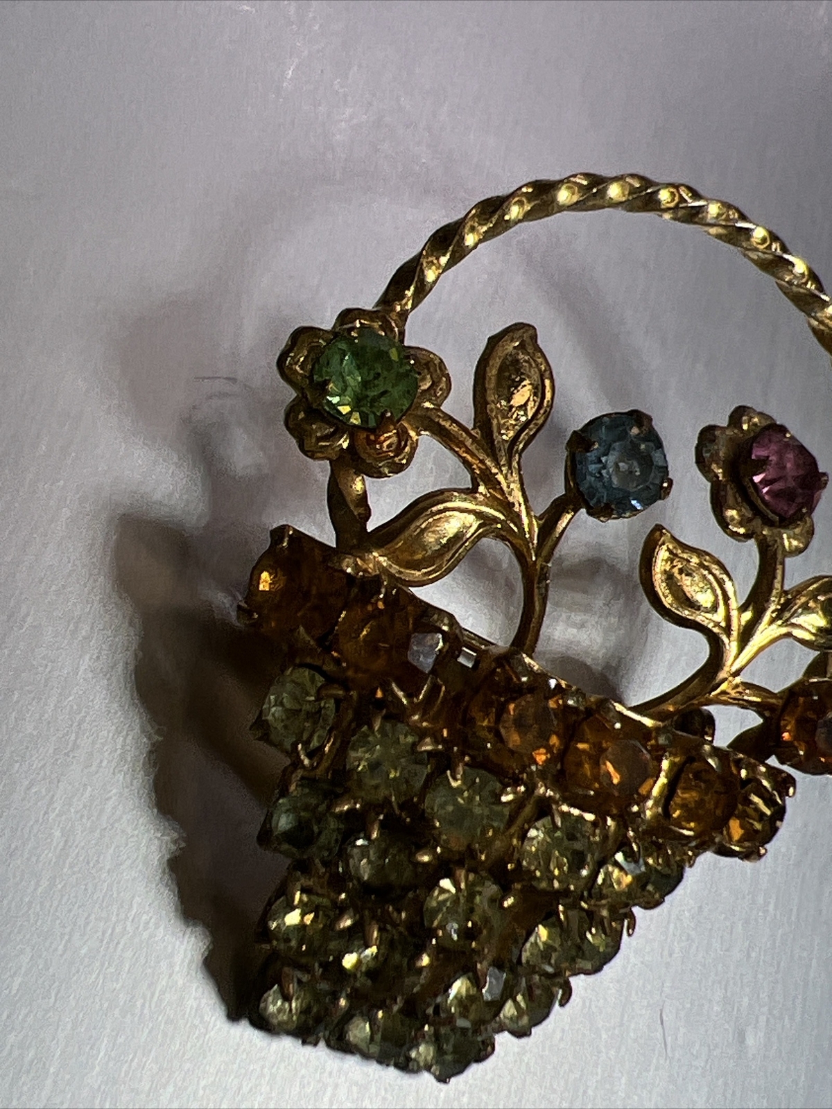 Vintage Spring Basket Brooch Easter - image 5