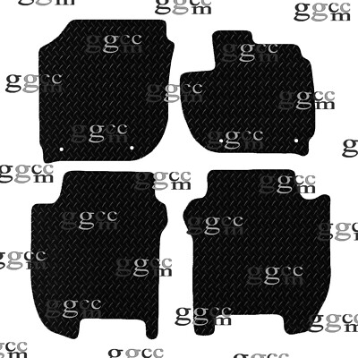 FITS HONDA JAZZ (AUTO) 2014 TO 2020 TAILORED BLACK RUBBER CAR FLOOR MATS SET