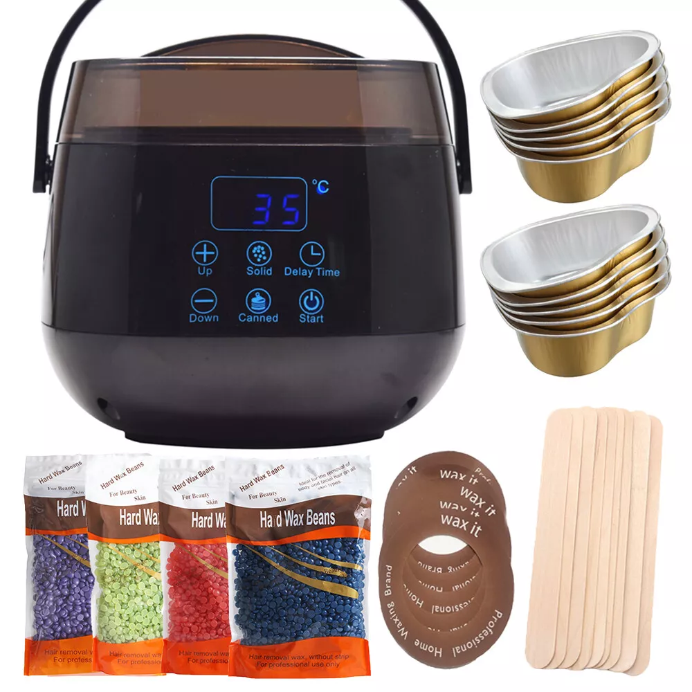 500cc Wax Warmer Heater Hair Removal Depilatory LCD Display Smart Waxing  Machine