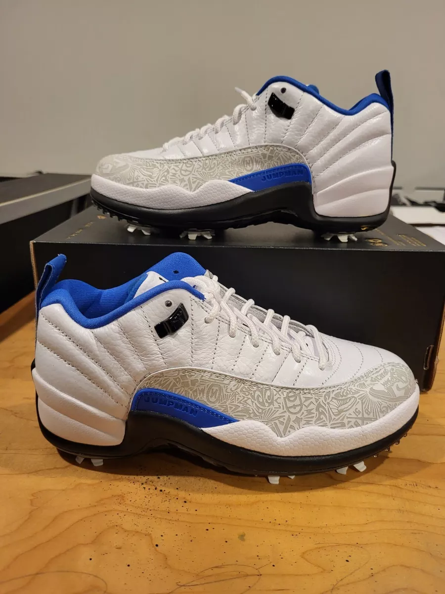 Air Jordan 12 Low Golf 'White Game Royal' Size 6 / 7.5 wmns DM9015105