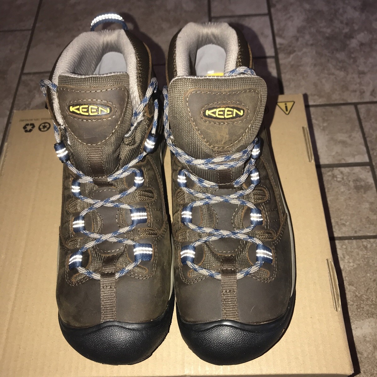 KEEN Detroit Steel Toe Work Boots Mens 10D Waterproof EH ASTM 1007004 Brown Keen Utility Men main image 2
