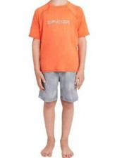 NWT Spyder Youth Boys 2-Piece Swim Set New Size XLARGE 18-20, ORANGE, Free Ship