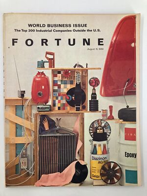 VTG Fortune Magazine August 15 1969 200 Industrial Companies Outside US No Label