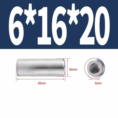 Round Studding Connector Nuts A2 Stainless Steel All Thread Rod Bar M2 M2.5-M6 - Picture 82 of 84