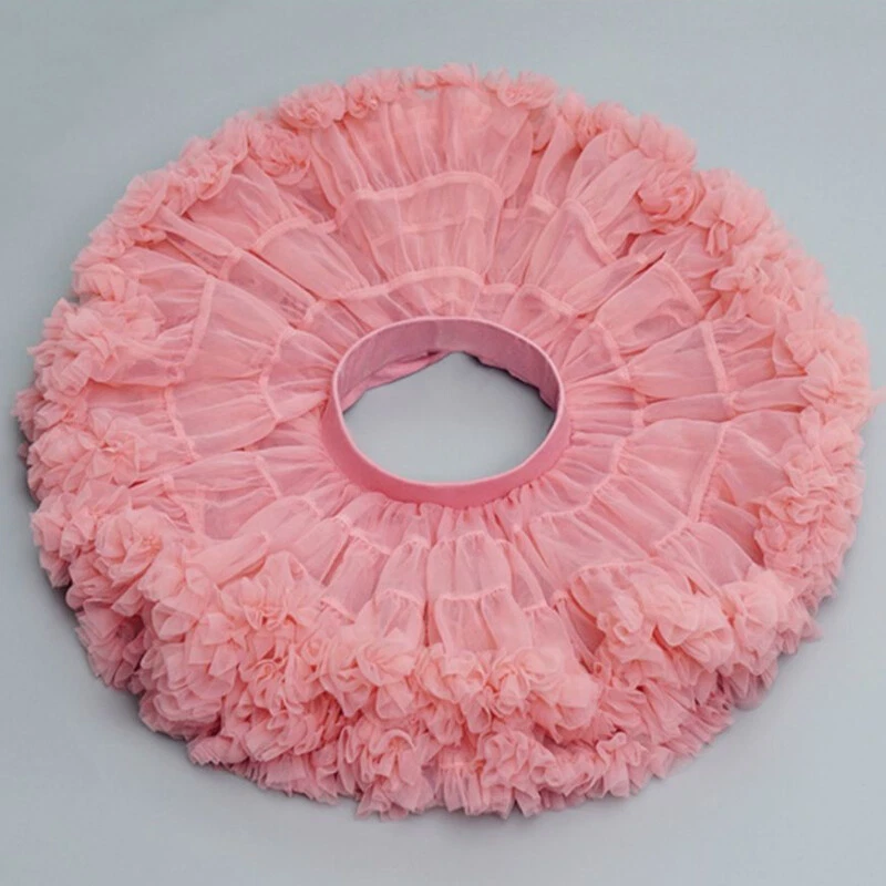 Baby Girls Tutu Skirt Fluffy Tulle Pettiskirt Princess Kids Ballet Dance Party - Image 3 of 4