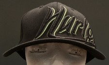 FLEXFIT Hurley Boys Fitted Cap Hat Sz. 990 New 20392329 Black/Green