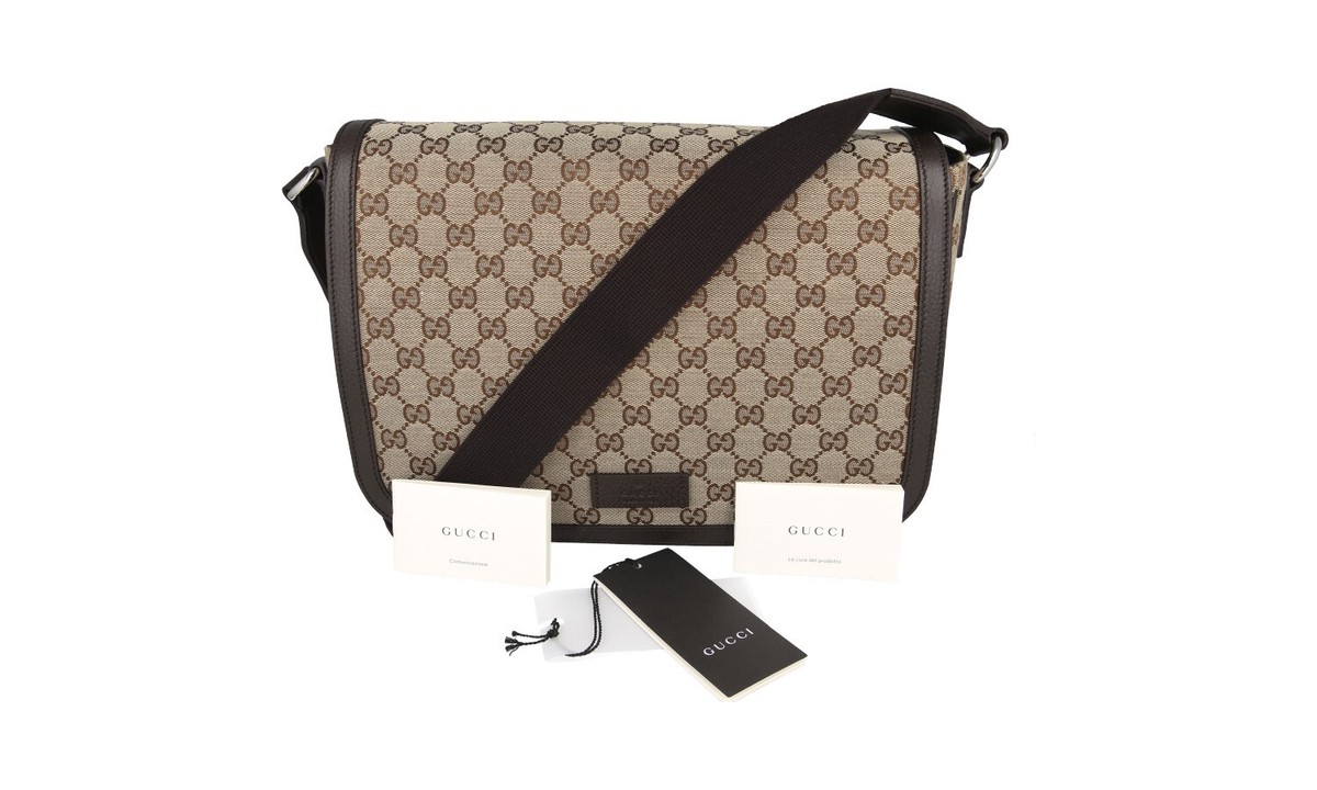 nnus1.*೨⋆*✩ GUCCI Crossbody Gucissima Canvas Messenger-Bag - 807401989