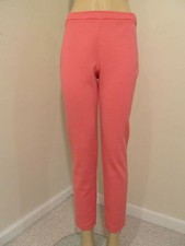 NWT St. John Collection orange milano knit pants women's size 8