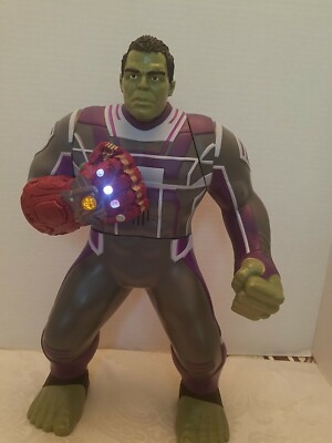 2019 MARVEL AVENGERS ENDGAME TALKING 20+ PHRASES POWER PUNCH HULK ACTION  FIGURE