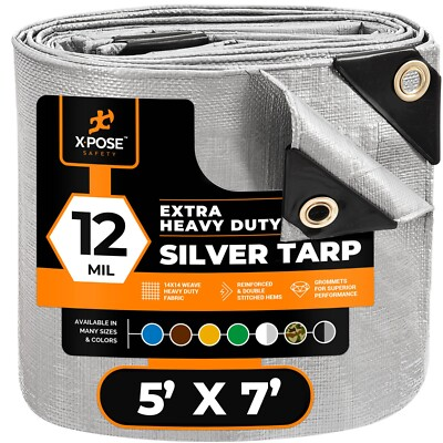#ad #ad Heavy Duty Poly Tarp Extra Thick 12 Mil Polyethylene $97.99