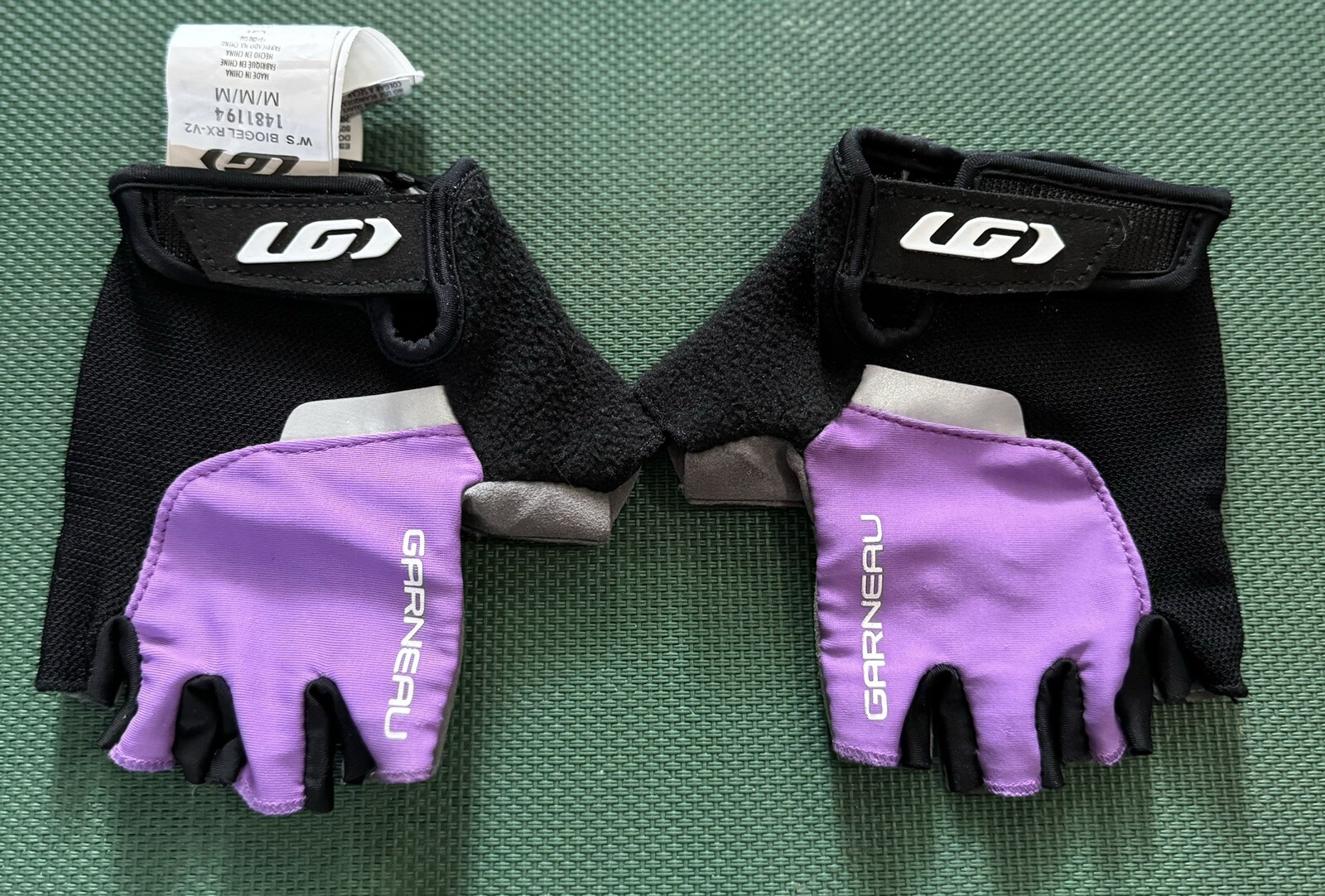 Garneau Biogel RX-V2 Gloves - Purple Short Finger Womens Size M