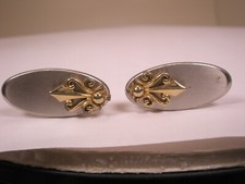Fleur de Lis Vintage SWANK Cuff Links bsa