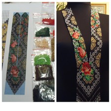 Kit for making a necklace gerdan. Beading Loom Pattern. A3b