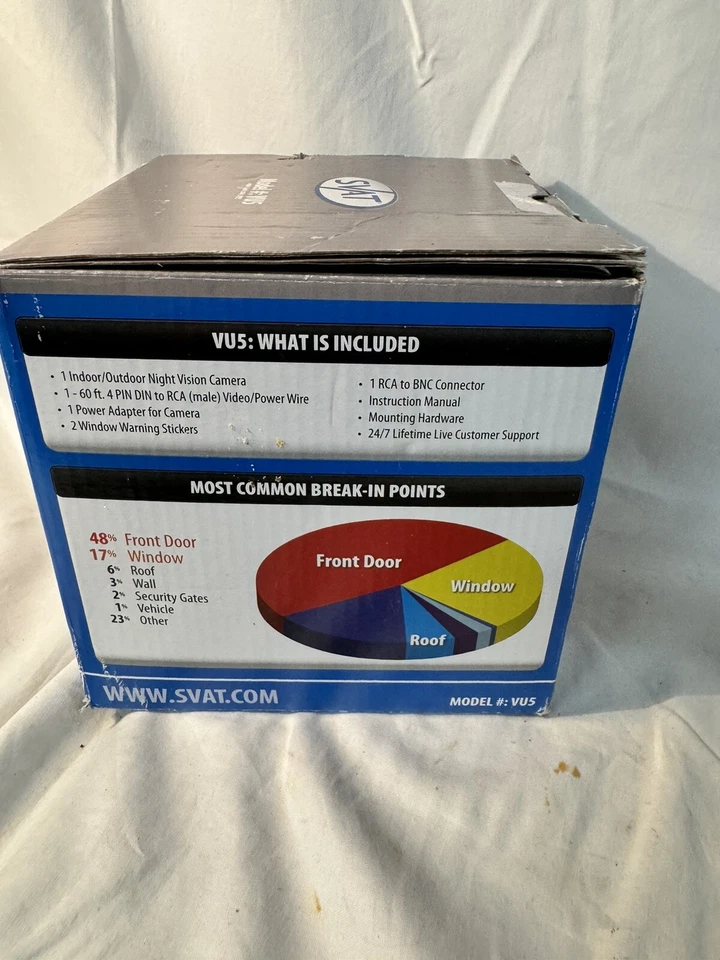 SVAT VU5 室内/室外安全摄像头,彩色 - CMOS - 电缆 — 第 2/4 张图片