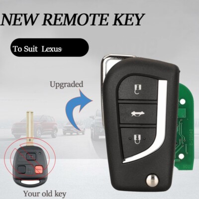 4C New Upgrade Flip Remote For 1999 2000 2001 2002 2003 Lexus RX300 Car Key Fob